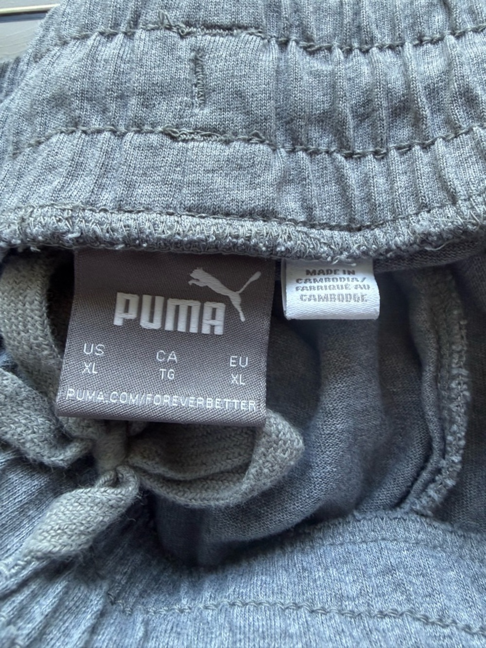 Puma UNISEX Lounge Pants Gray- XL - Picture 5 of 7